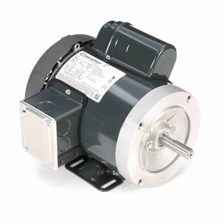 Leeson General Purpose Motor, 0.33 HP, 1 phase, 1800 RPM, 115/208-230 V, 56C Frame, TEFC G570